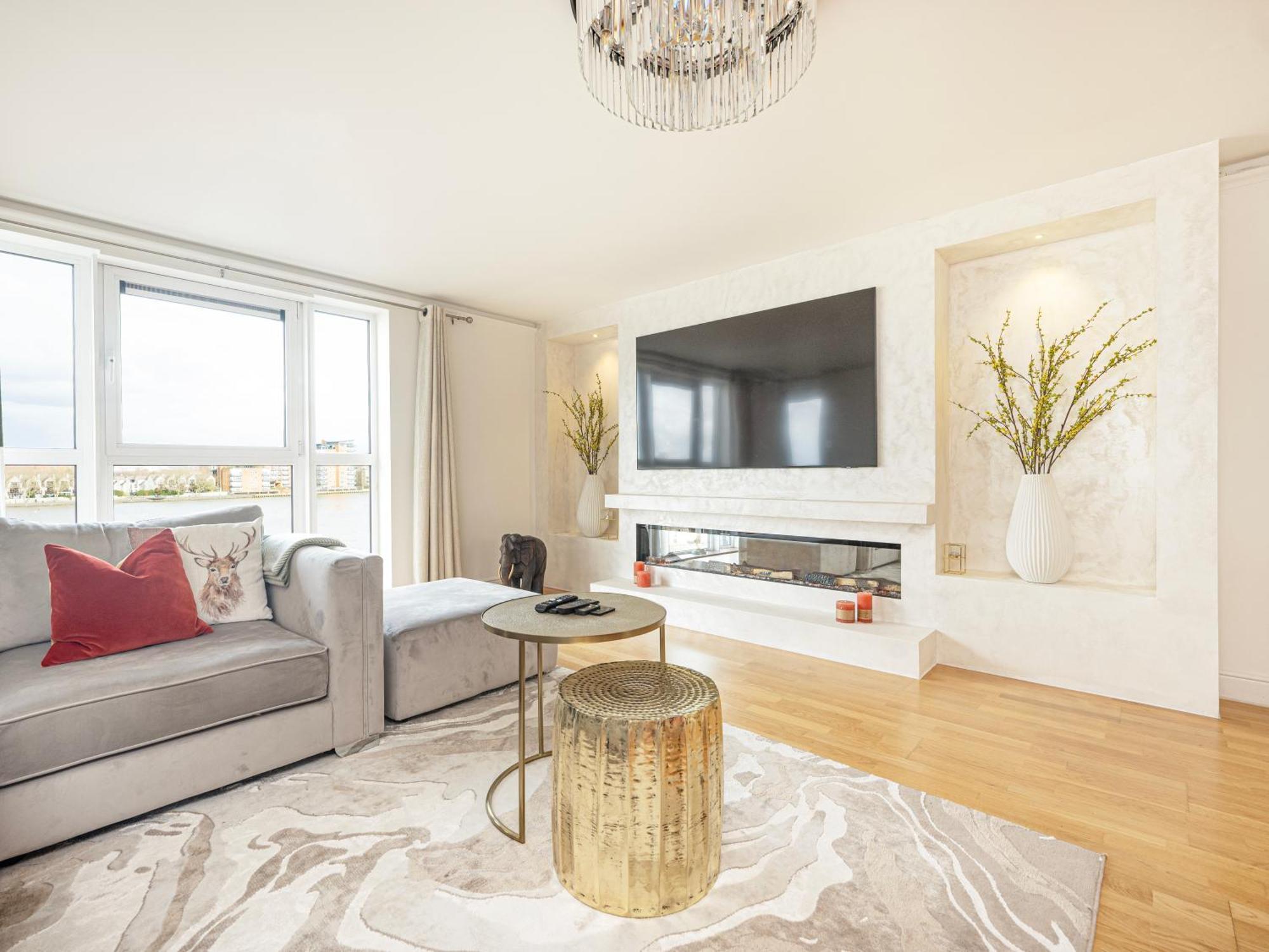 The View Greenwich - Luxury River Thames Apartment Londen Buitenkant foto